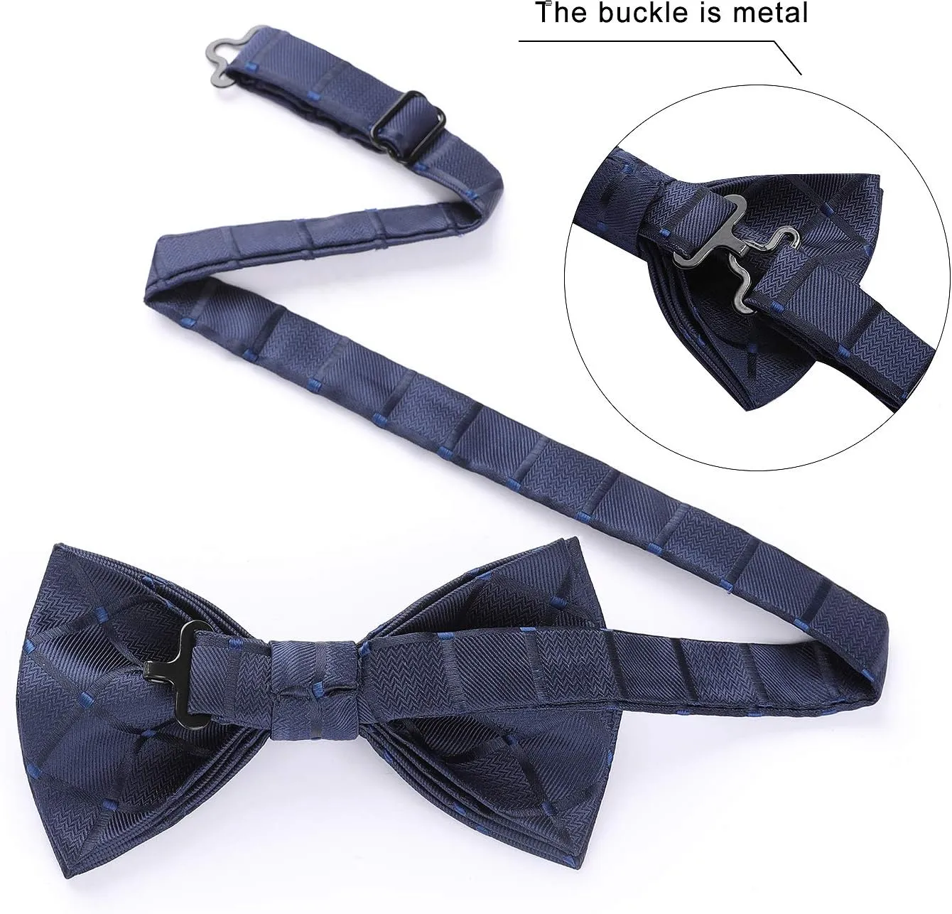3/6 Pack Bow Tie Paisley Plaid Dot Pre-Tie Bow Tie Classic Formal Bow Ties for Men Adjustable Bowtie Tuxedo Wedding