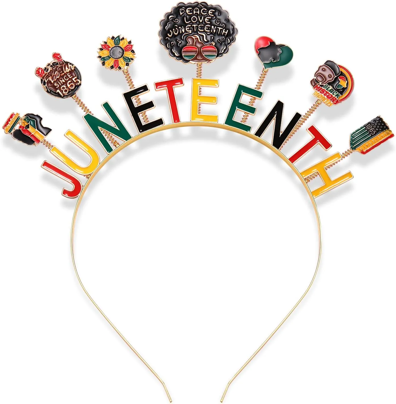 African Headbands for Women Black History Juneteenth Headband Ethnic African Women Flag Independence Day Accessory