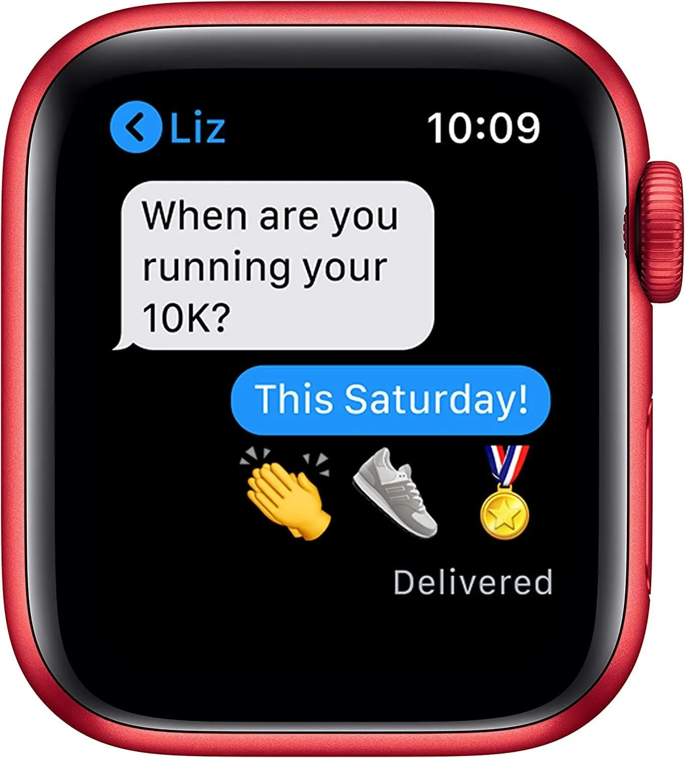 Apple Watch Series 6 (GPS   Cellular, 44mm) - (Product) RED Aluminum Case with RED Sport Band (Renewed)