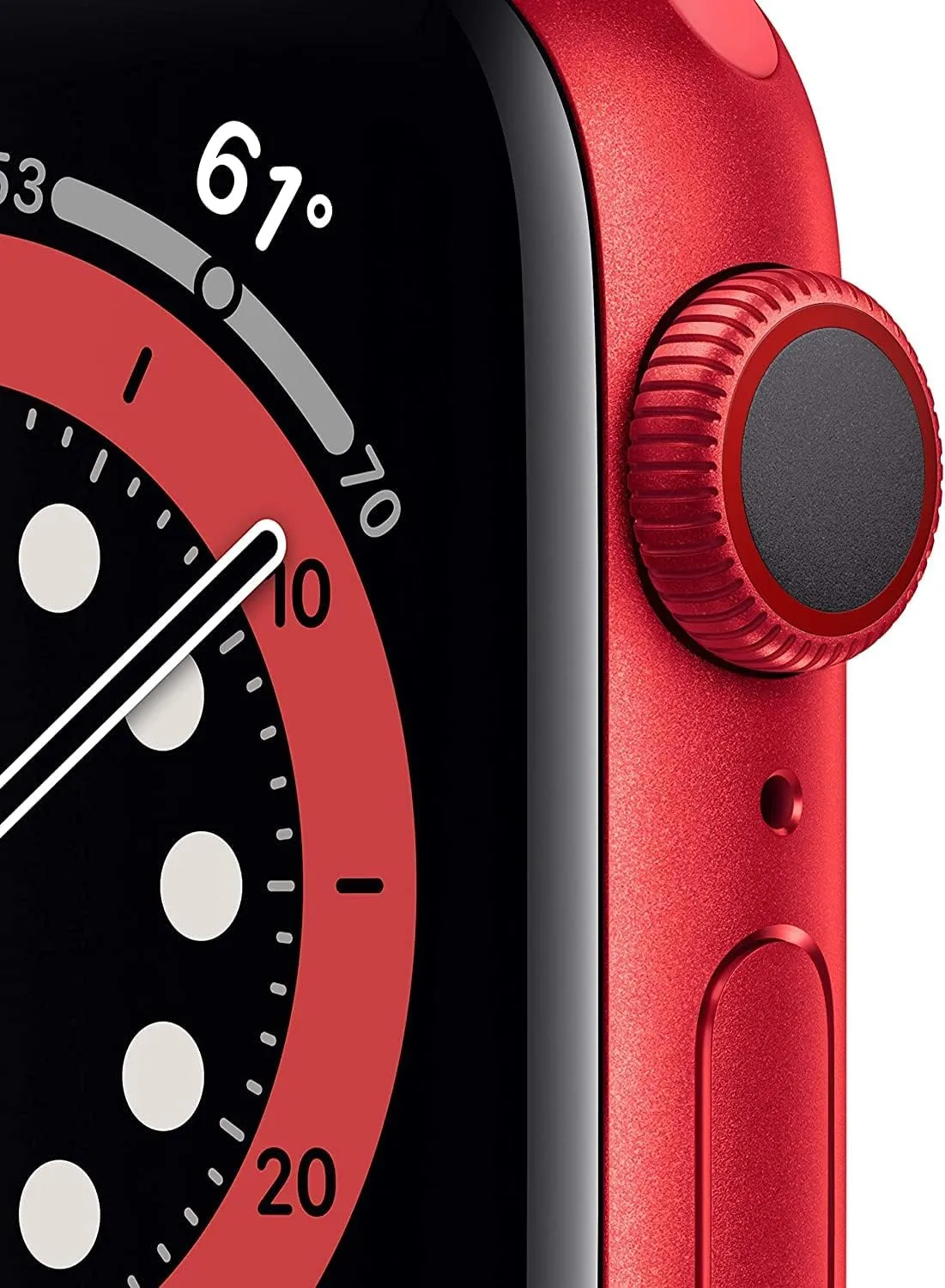 Apple Watch Series 6 (GPS   Cellular, 44mm) - (Product) RED Aluminum Case with RED Sport Band (Renewed)