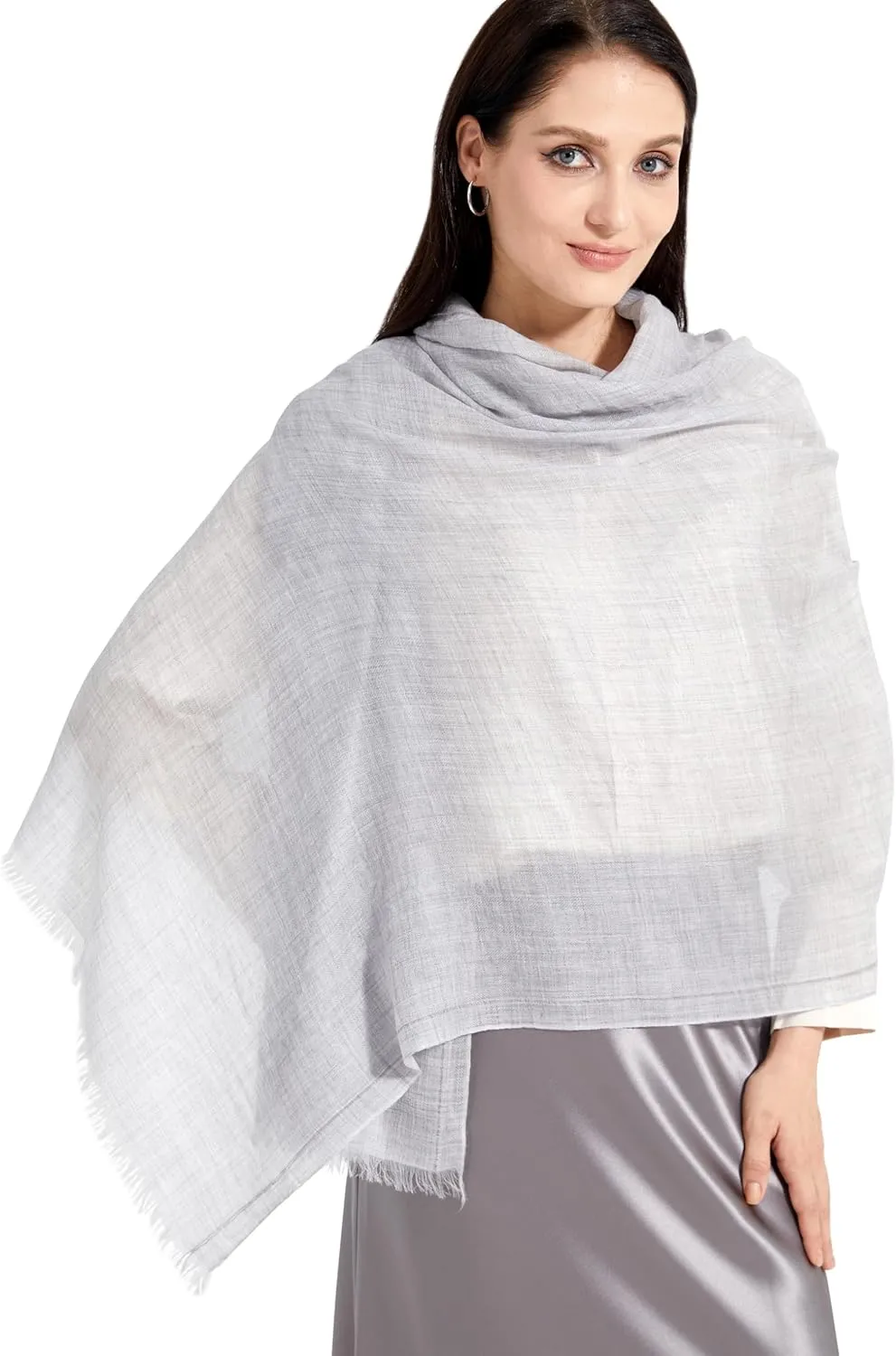 Buttery-soft Cashmere Wrap Lightweight Scarf Shawl Travel Stole for Wayfarer Extra Large 75"x35"