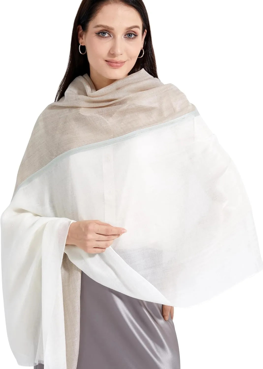 Buttery-soft Cashmere Wrap Lightweight Scarf Shawl Travel Stole for Wayfarer Extra Large 75"x35"