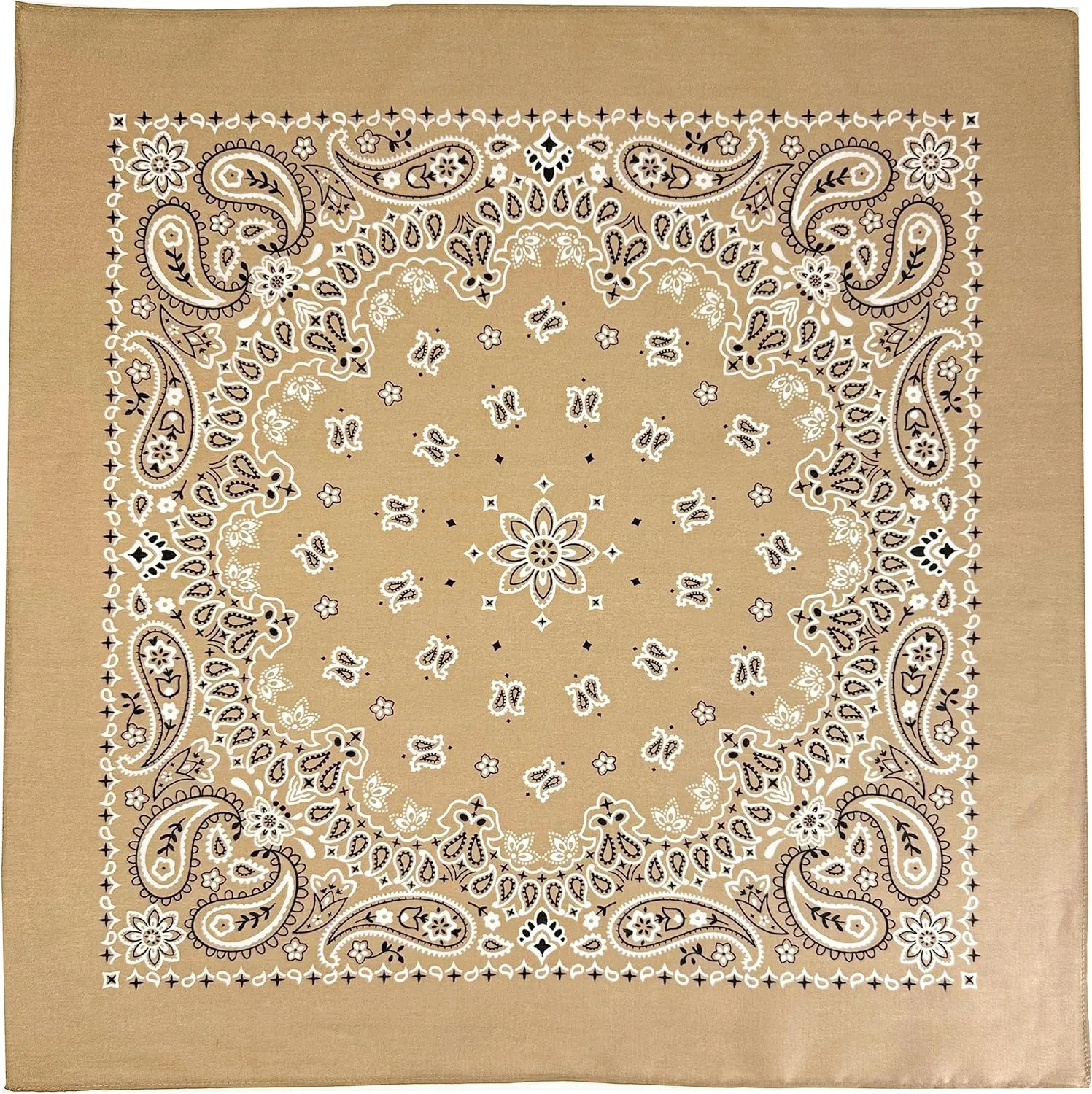 Classic Paisley Bandanas - 3 Pack Gift Set, 100% Cotton, 22x22 Inches