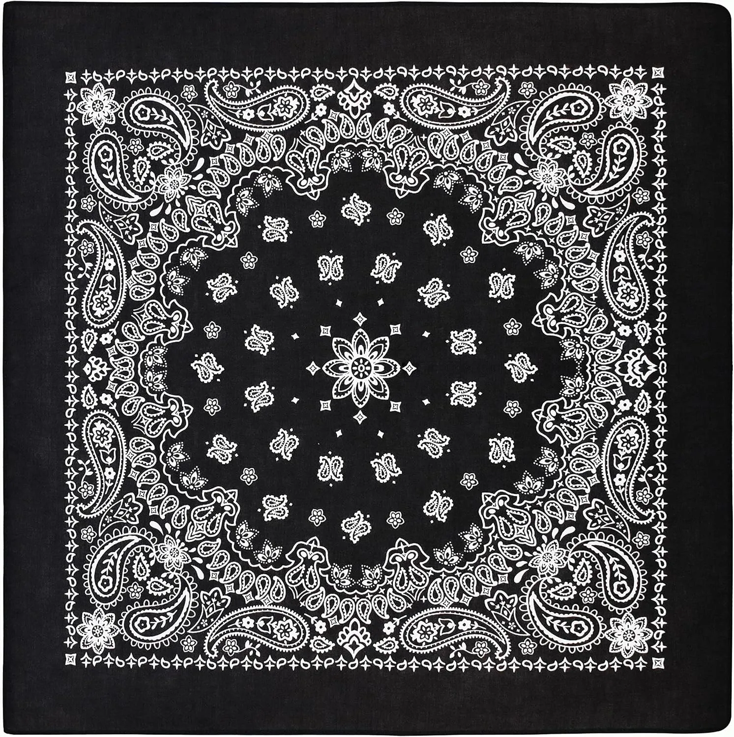 Classic Paisley Bandanas - 3 Pack Gift Set, 100% Cotton, 22x22 Inches