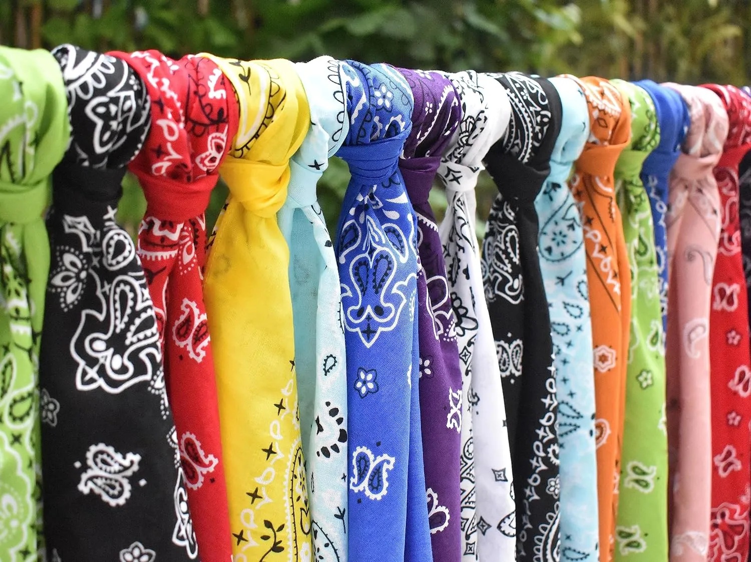 Classic Paisley Bandanas - 3 Pack Gift Set, 100% Cotton, 22x22 Inches