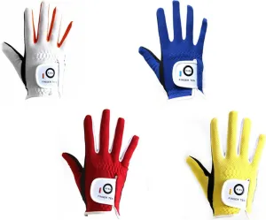 FINGER TEN Golf Gloves Junior Kids Youth Toddler Boys Girls Left Hand Right Hand Dura Feel White Blue Red Yellow Golf Glove Extra Value 2 Pack Age 4-11 Years Old
