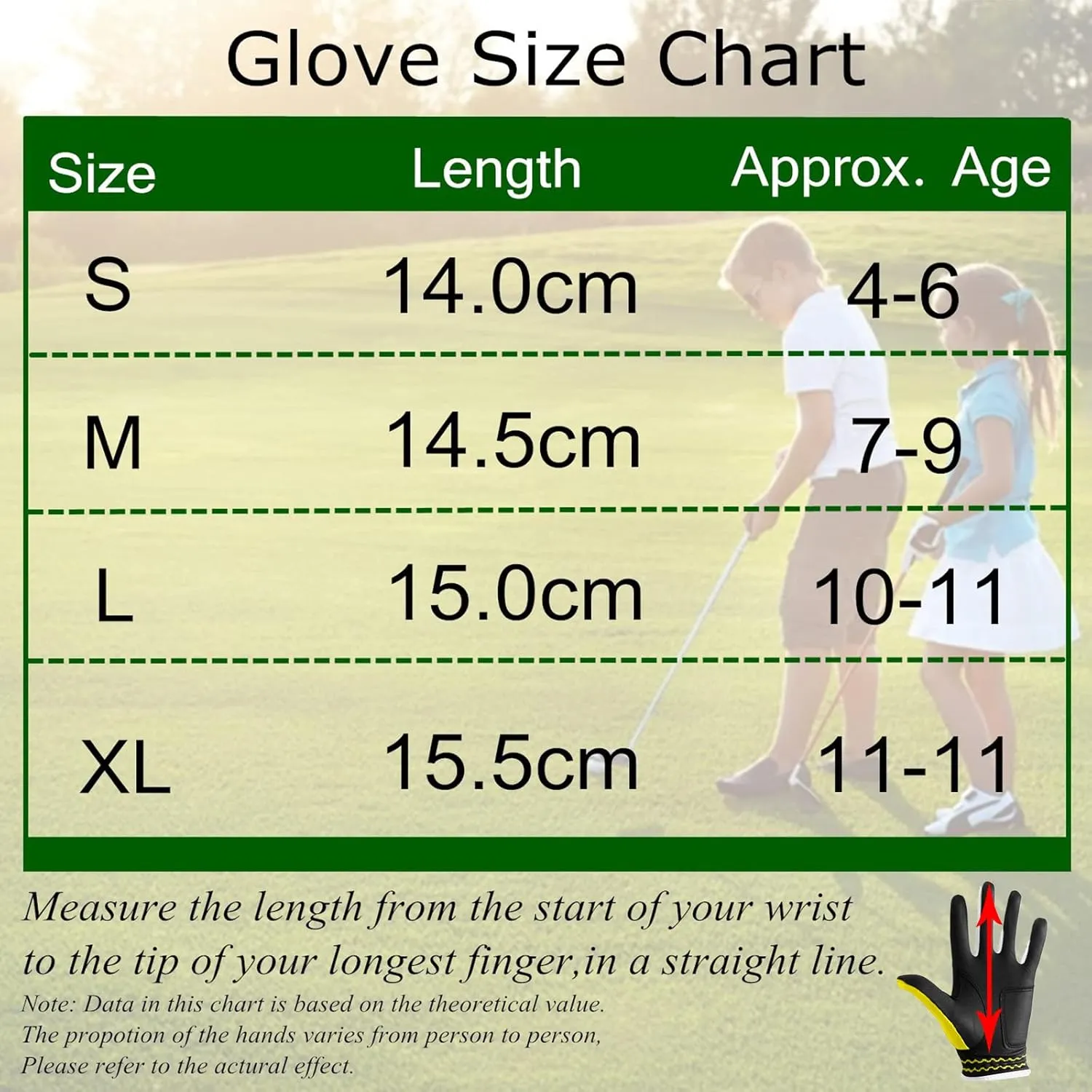 FINGER TEN Golf Gloves Junior Kids Youth Toddler Boys Girls Left Hand Right Hand Dura Feel White Blue Red Yellow Golf Glove Extra Value 2 Pack Age 4-11 Years Old