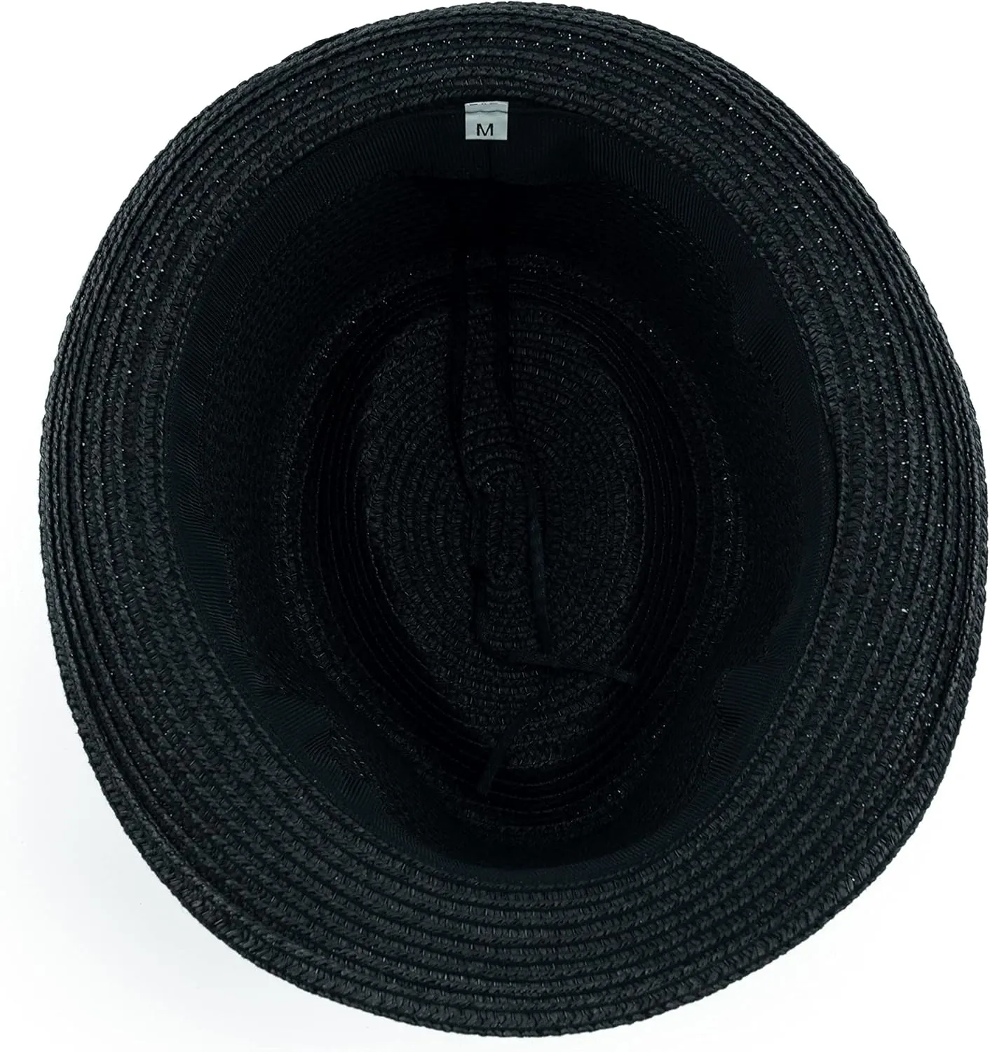Kids Girls Boys Straw Fedora Hat Summer Short Brim Panama Cap Beach Sun Hats (Fit 4-8T)