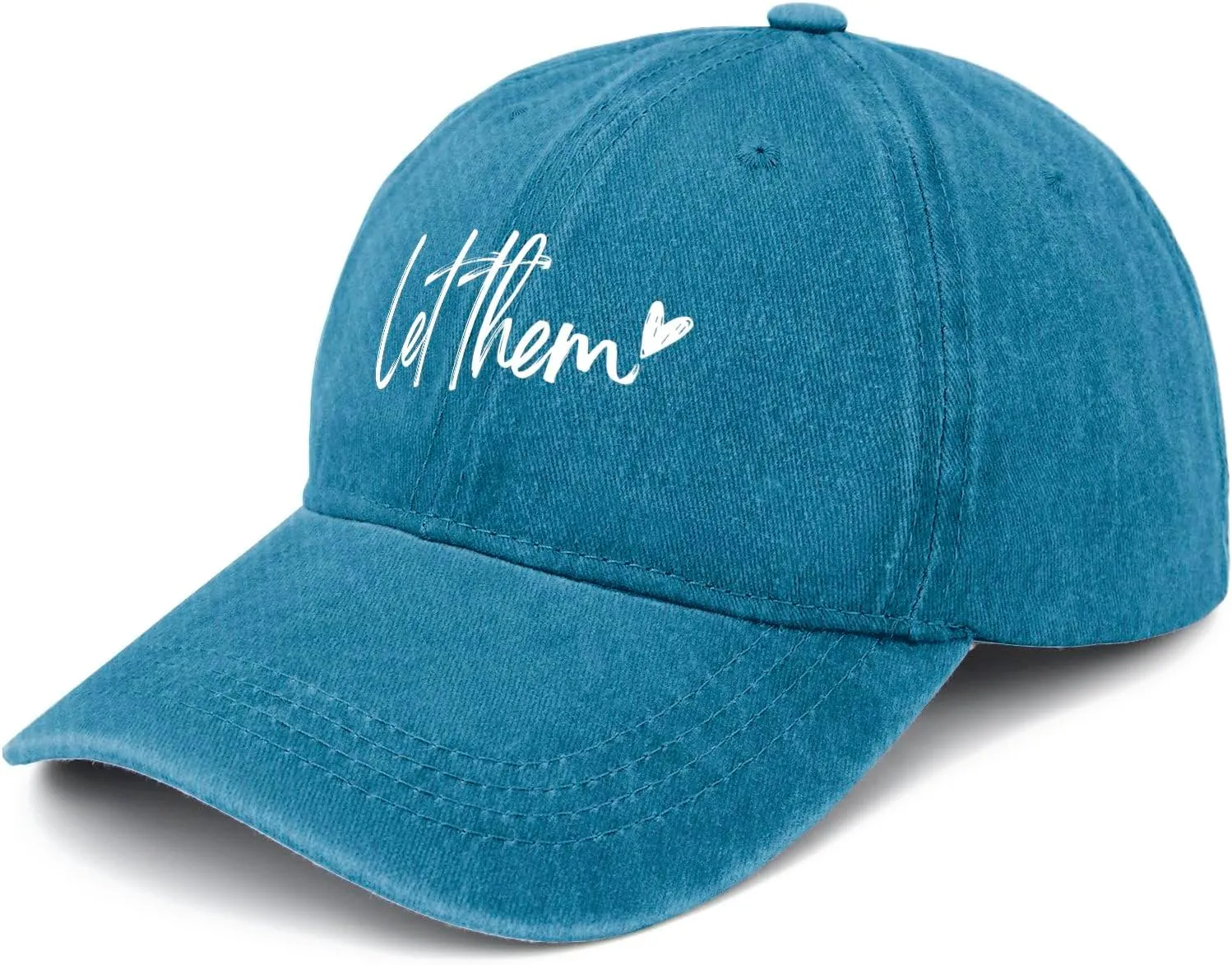 Let Them Funny Hat for Men Classic Washed Distressed Baseball Caps