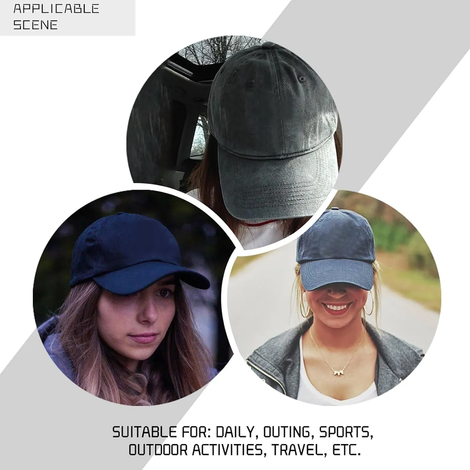 Let Them Funny Hat for Men Classic Washed Distressed Baseball Caps