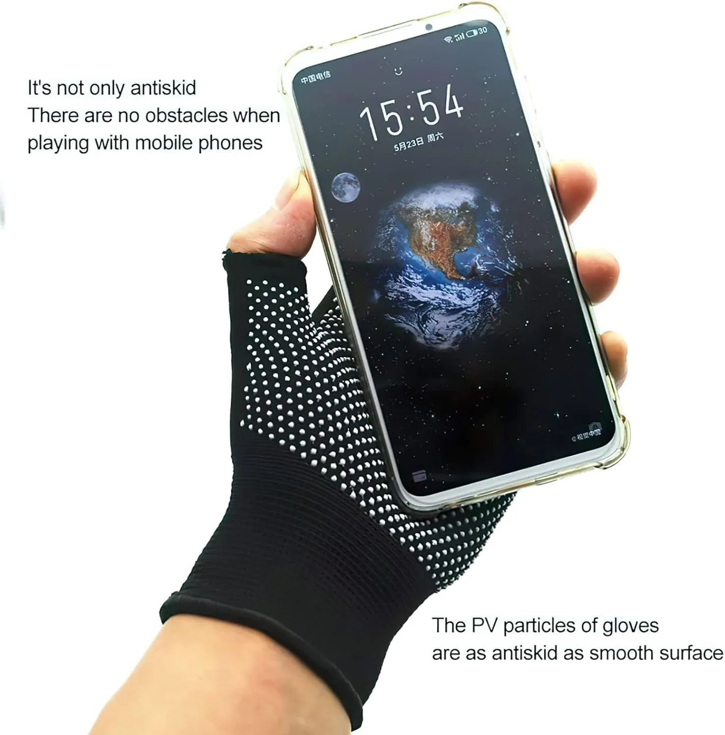 Lightweight Men and Women Half-Finger Slip Breathable Fingerless Work Gloves for Construction Nylon Fitness Cycling Motorcycle Gloves