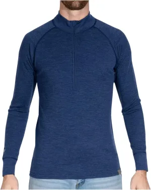 MERIWOOL Mens Base Layer 100% Merino Wool Midweight 250g Half Zip Sweater for Men