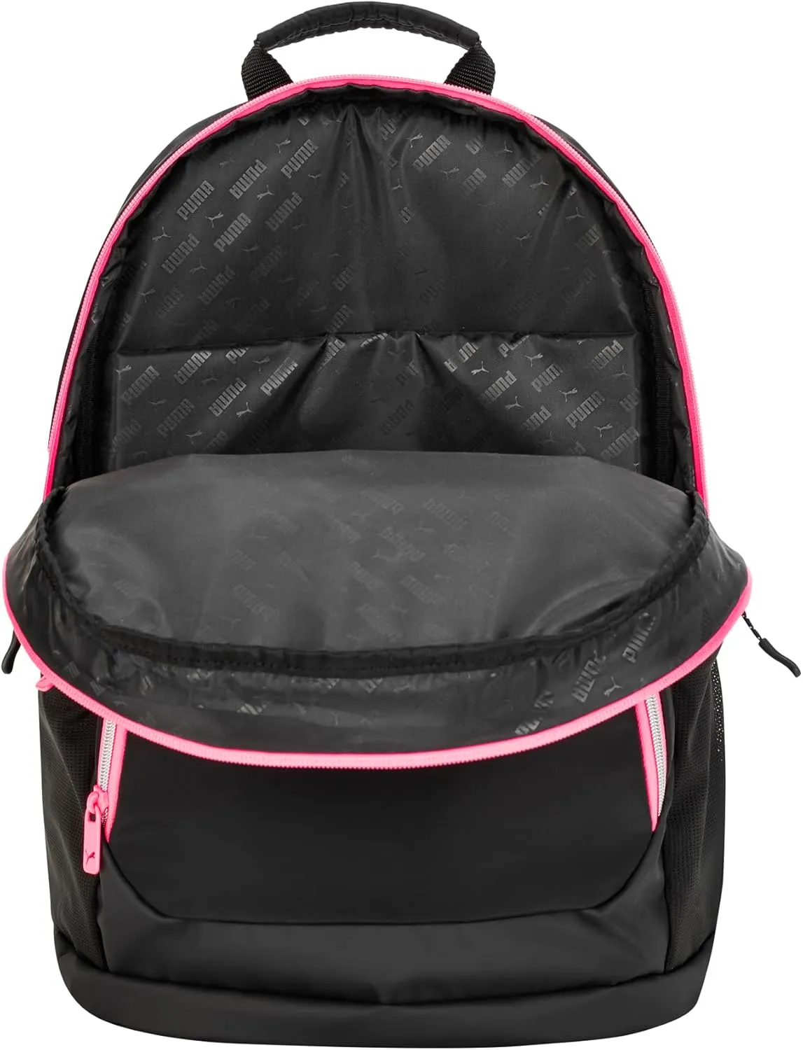 PUMA Women's Juniper Backpack, Black/Sunstruck Pink, Large