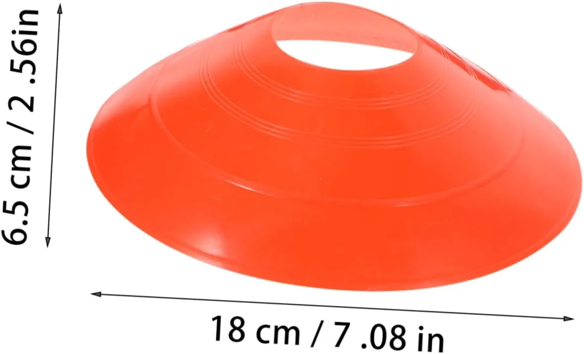 Reusable Sports Cone Red Sports Cones for Drills Mini Soccer Cones Football Cone Plastic
