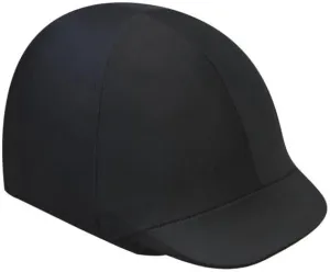 Showman Lycra Riding Helmet Cover, Black