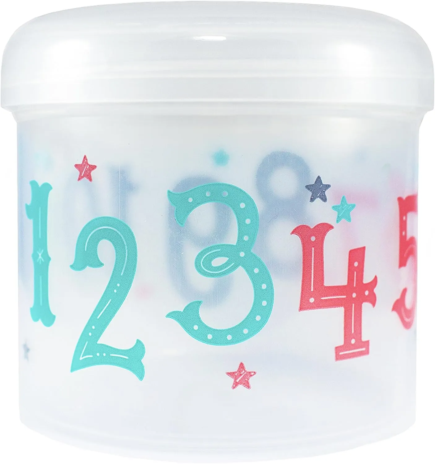 Spill Proof Snack Cup Blue, 12 Ounce jar, Made in The USA