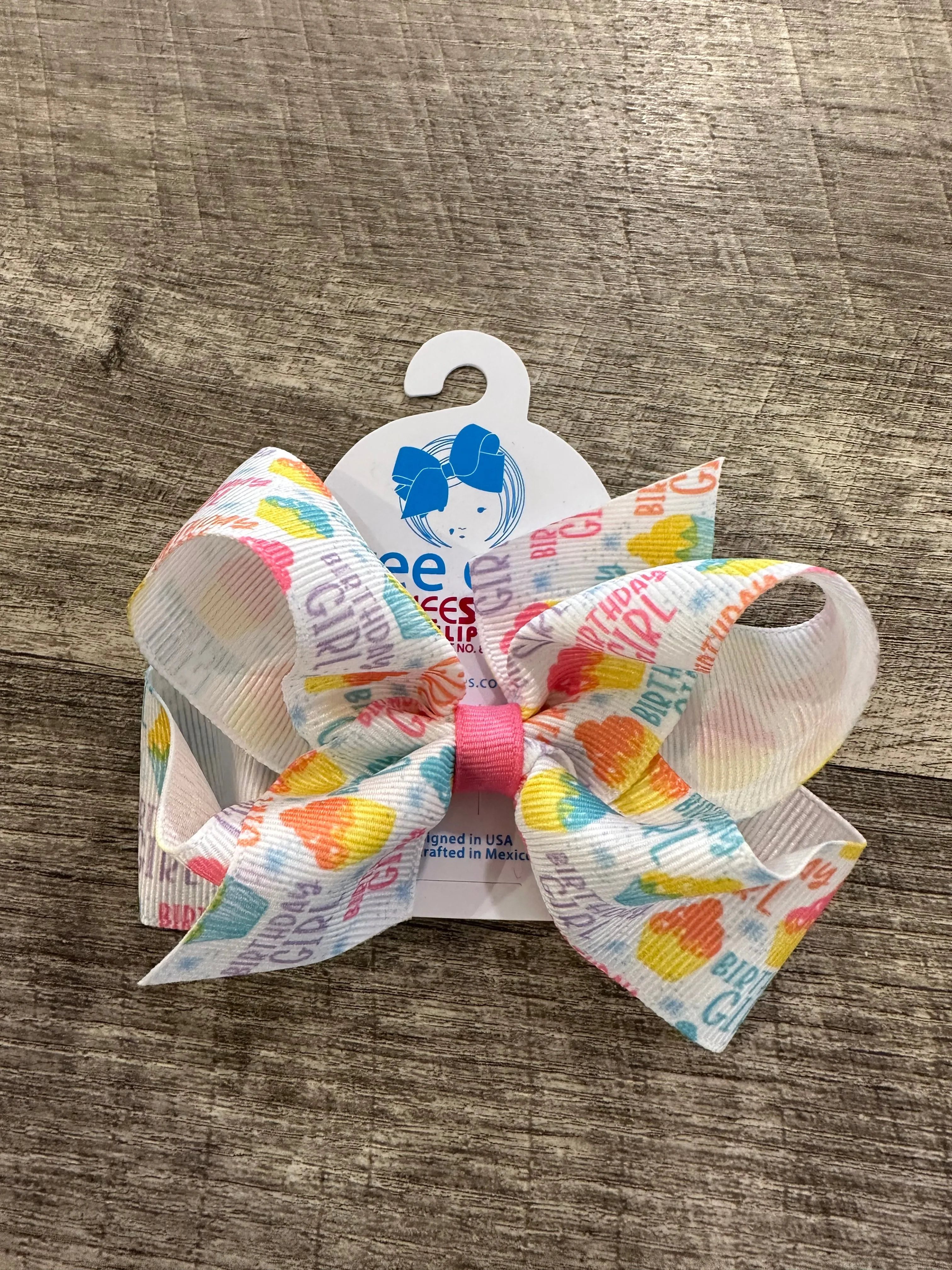 WEE Birthday Grosgrain Bows Assorted Styles