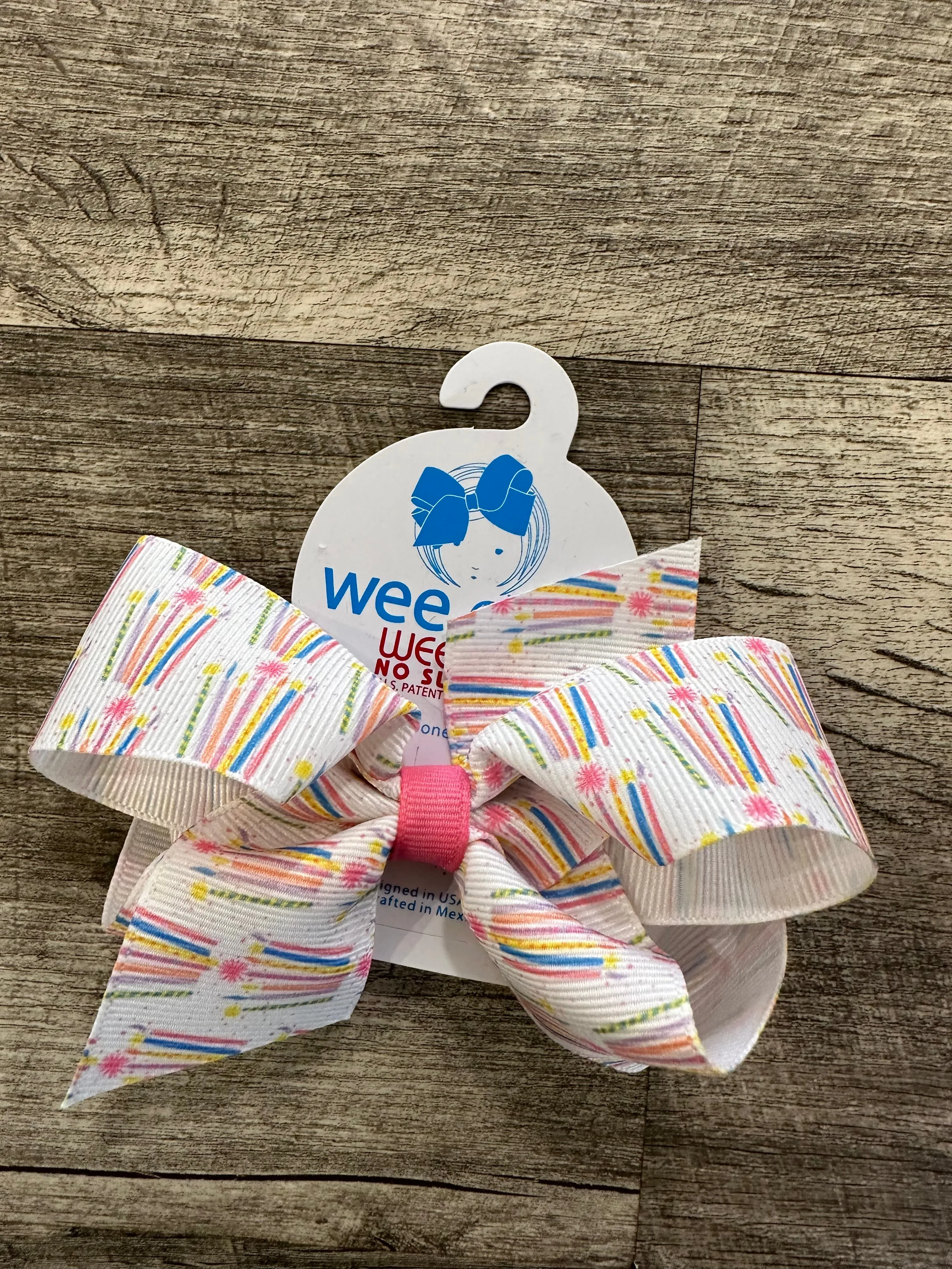 WEE Birthday Grosgrain Bows Assorted Styles