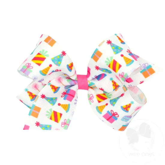 WEE Birthday Grosgrain Bows Assorted Styles