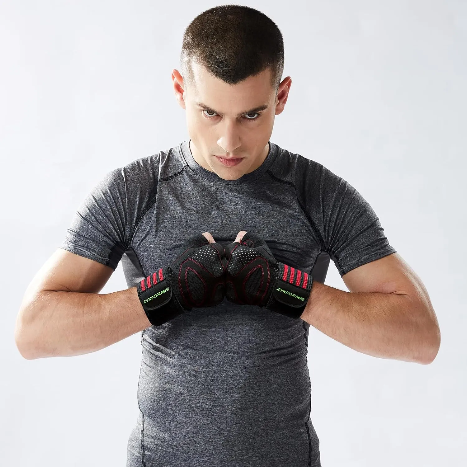 Workout Gloves for Men and Women, Breathable Weight Lifting Gloves with Wrist Wrap Support, Lightweight Gym Gloves with Excellent Grip, Full Palm Protection for Weightlifting Fitness Training Climbing