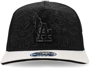 XCAP LA Mexico Embroidered Black - Premium Cap for Men and Women, Baseball Hat for Any Occasion, LA Mexico Embroidered Trucker Cap, Black Adjustable Hat for Men